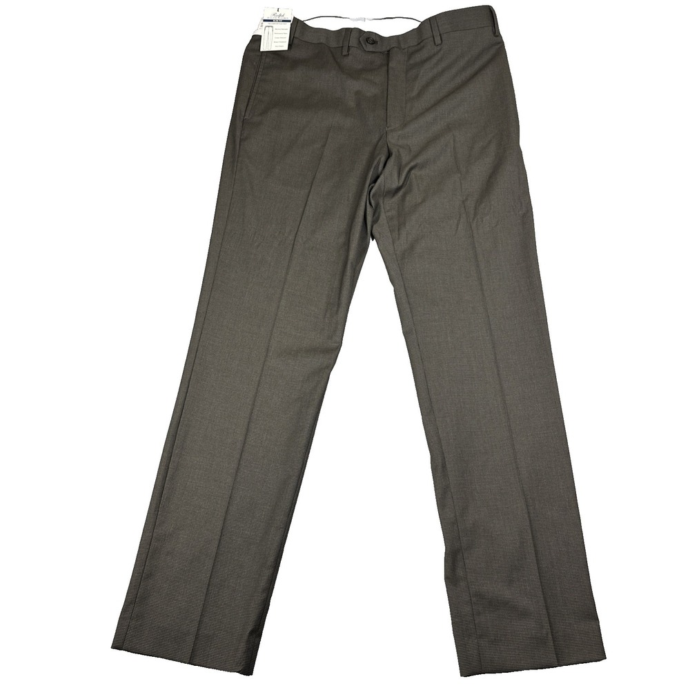 Ralph Lauren The Comfort Flex Pant Slim Fit Men's 36x32(34x32) Houndstooth Brown